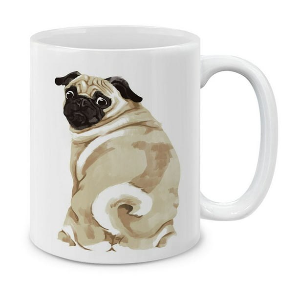 Beautiful Black Pug Pet Dog Mug Gift Birthday Present Doggy Cute Coffee Tea